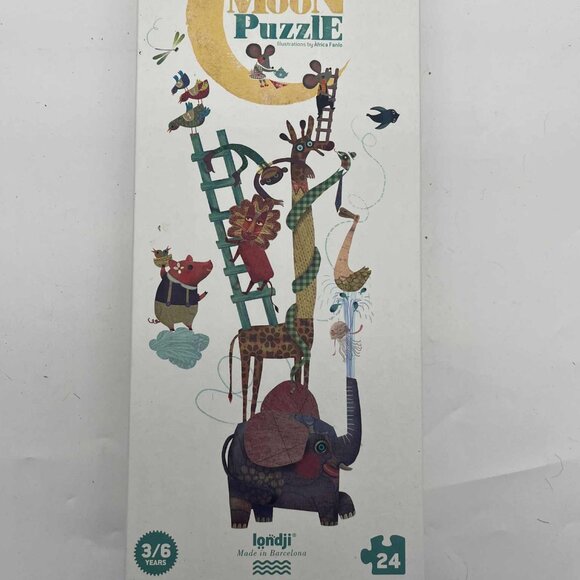 Londji Up to the Moon Puzzle 24 Pieces Animals Kid's European EUC - Picture 1 of 3